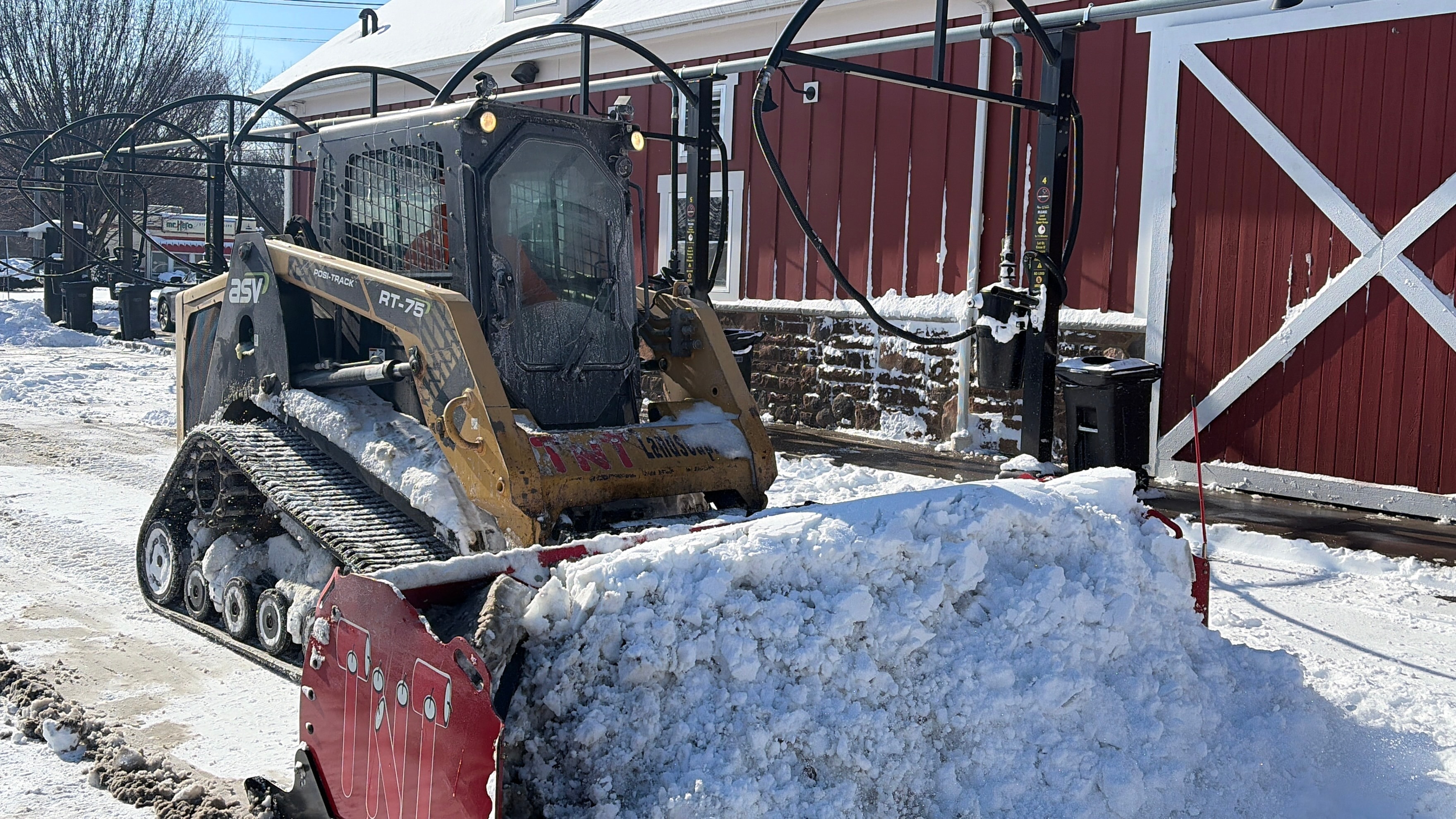 TNT snow removal equipment ready for service
